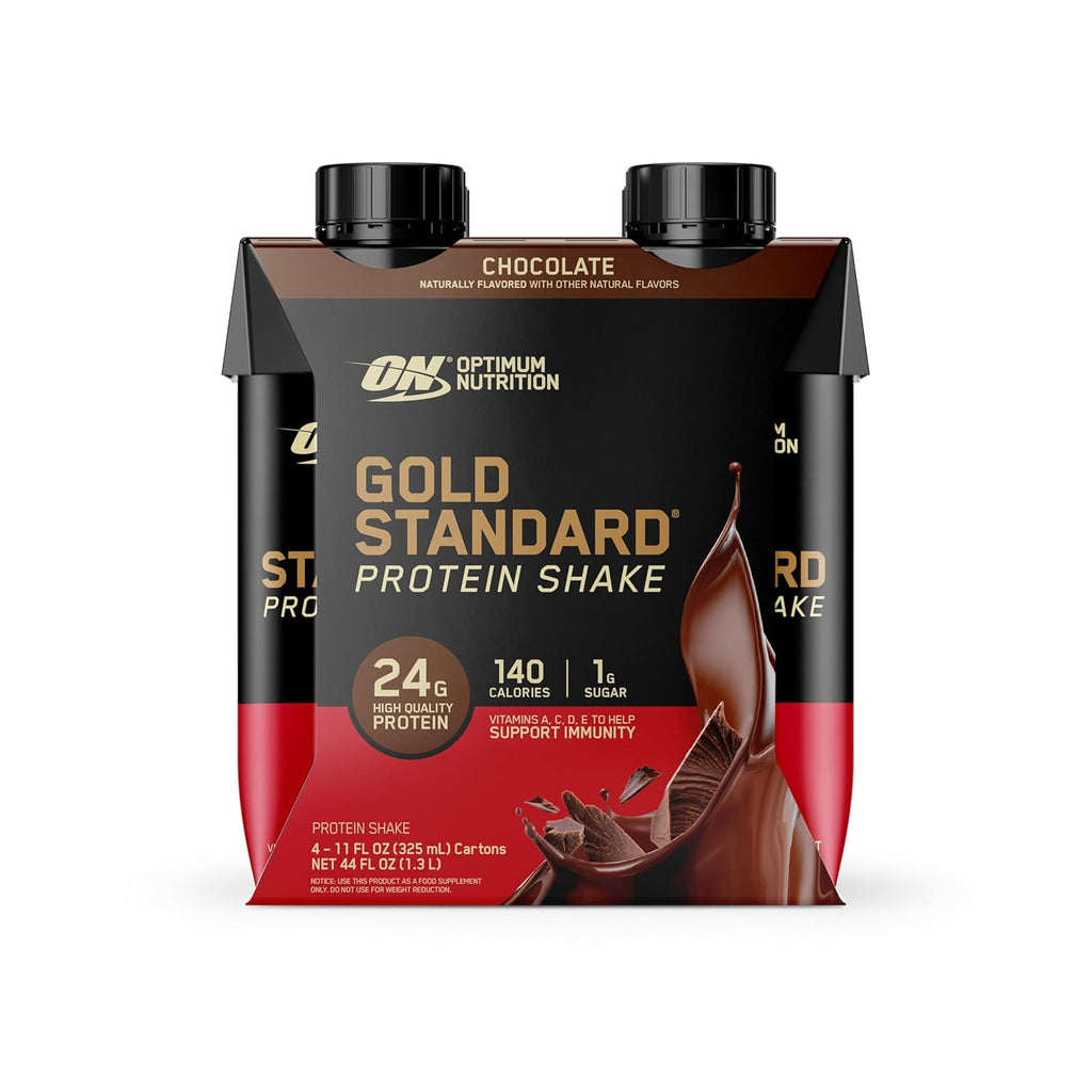 Optimum Nutrition Gold Standard Shake, 24g Protein, Ready to Drink-Protein, Strawberry, 11 Fl Oz, (Packaging May Vary) 1 Count (Pack of 24)