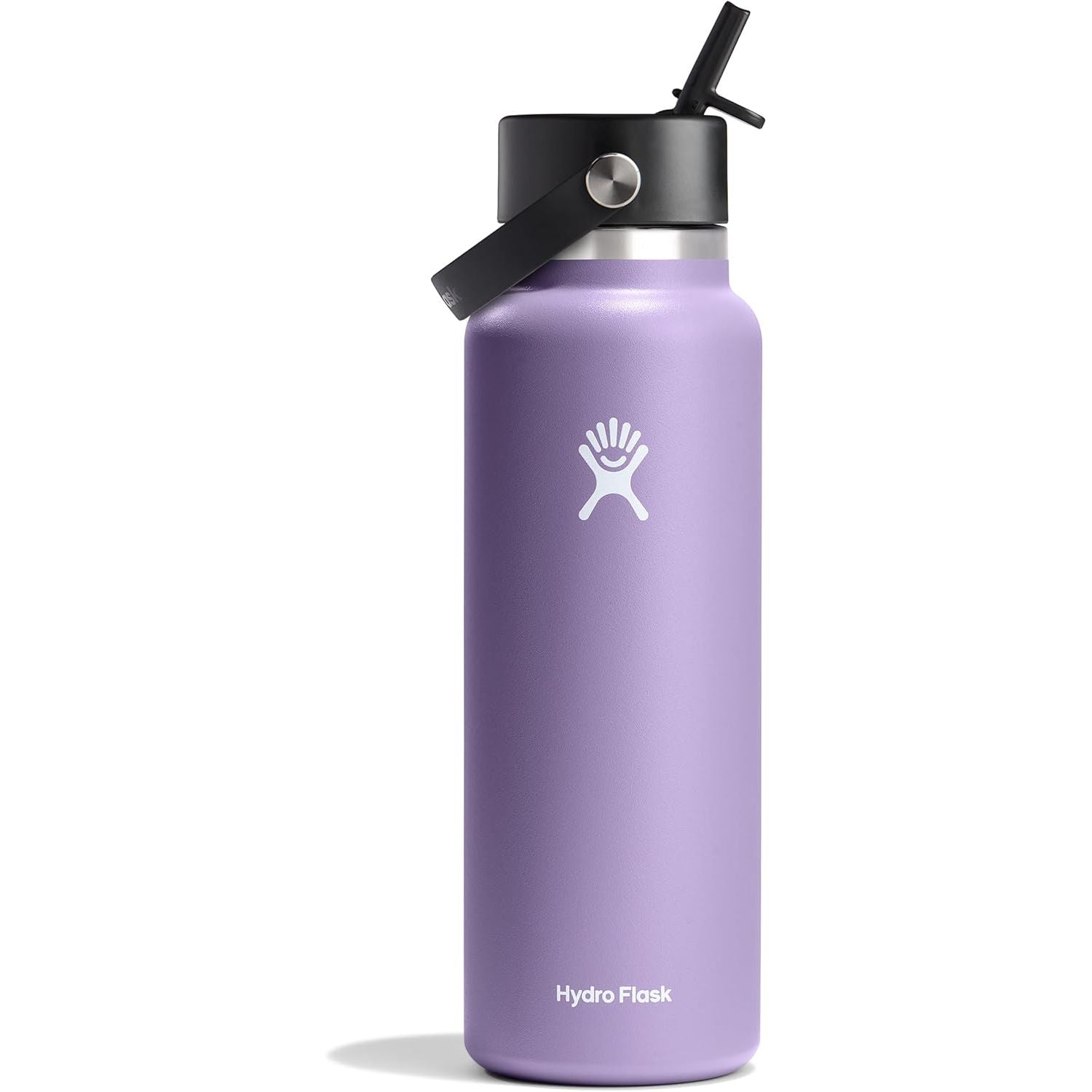 Hydro Flask Trinkflasche - Isolierter Edelstahl - Breiter Strohhalmdeckel, auslaufsicher, tropffrei in 32 Oz Fossil Brown
