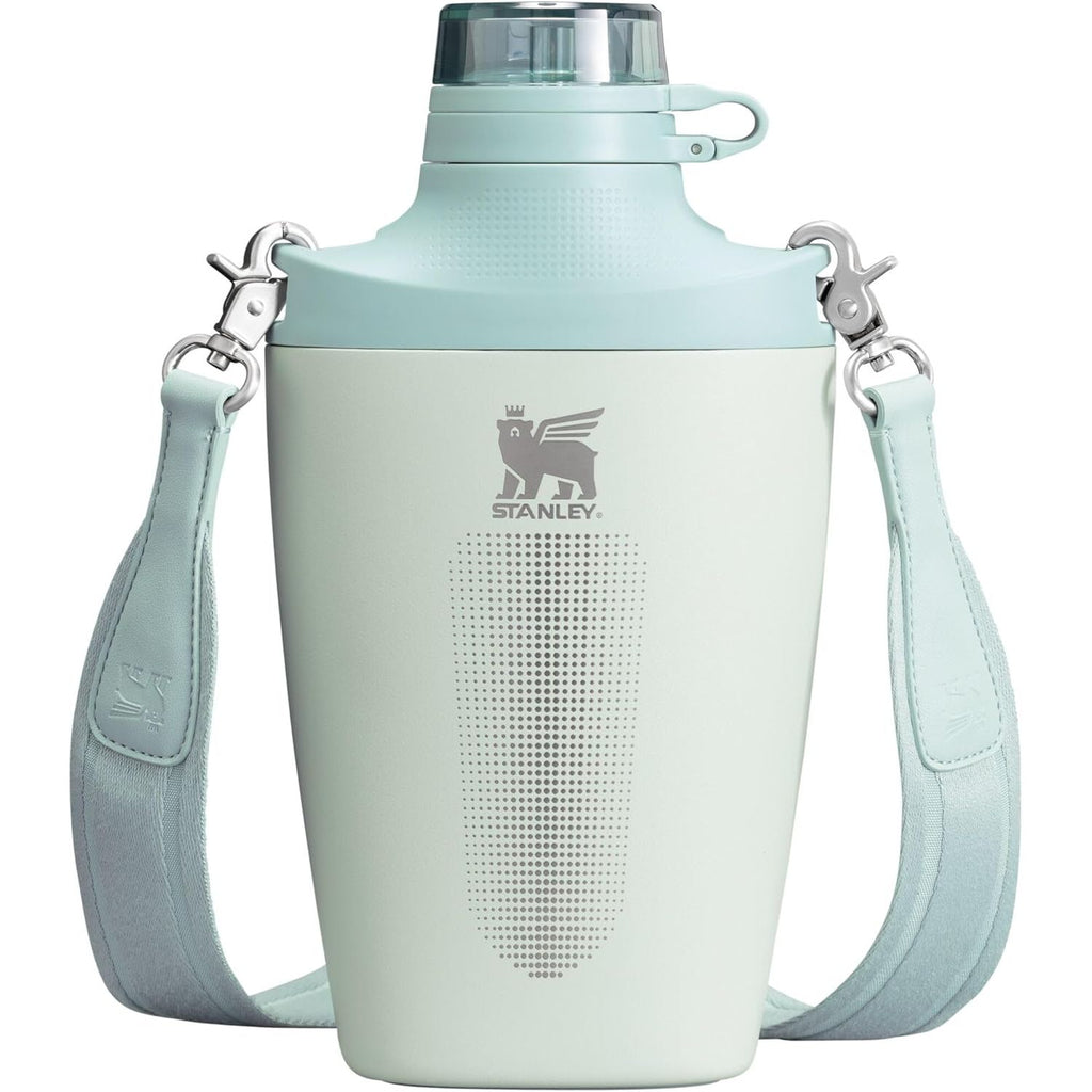Stanley Cross Bottle 23 oz | Reise-Wasserflasche mit Jacquard-Riemen | Auslaufsicherer Tritan-Deckel mit abnehmbarem Strohhalm | Isolierter Edelstahl | BPA-frei | Schwarz