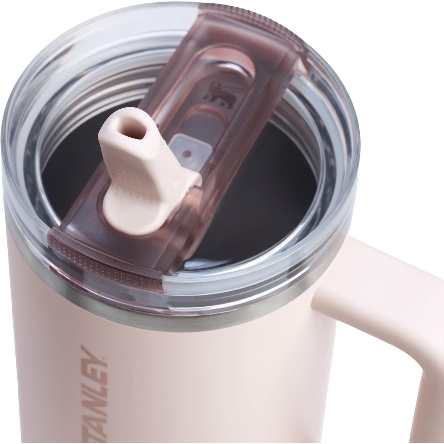 STANLEY Quencher ProTour Flip Straw Tumbler mit auslaufsicherem Deckel 1,2 Liter | Integrierter Strohhalm und Griff | Passt in Becherhalter für Reisen | Isolierter Edelstahlbecher | BPA-frei | Rosenquarz