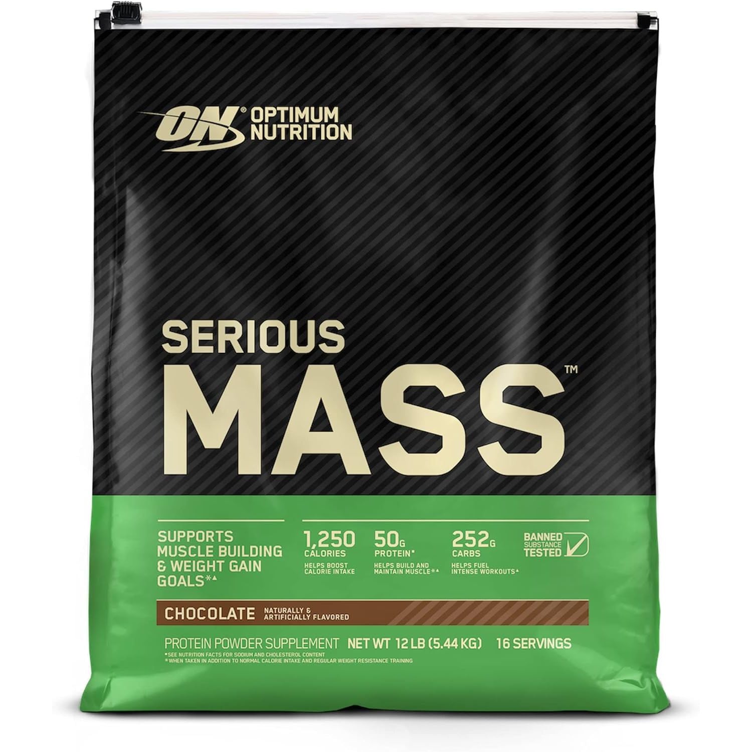 Optimum Nutrition Serious Mass Weight Gainer Protein Powder & Gold Standard 100% Whey Protein Powder, Double Rich Chocolate, 5 Pound (Packaging May Vary)