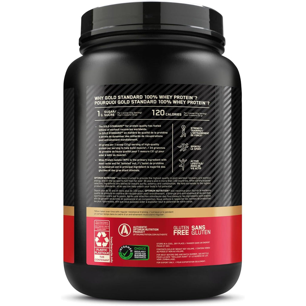 Optimum Nutrition Gold Standard 100% Whey Protein Powder, Double Rich Chocolate 1.98 Pound (Packaging May Vary) (Pack of 6)