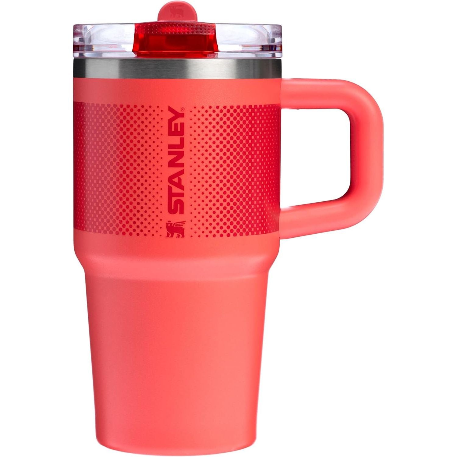STANLEY Quencher ProTour Flip Straw Tumbler mit auslaufsicherem Deckel 1,2 Liter | Integrierter Strohhalm und Griff | Passt in Becherhalter für Reisen | Isolierter Edelstahlbecher | BPA-frei | Rosenquarz