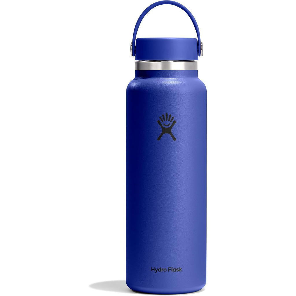 Hydro Flask Wasserflasche – isolierter Edelstahl – Weithals-Flex-Deckel, auslaufsicher, tropffrei und wiederbefüllbar, 590 ml Harbor Blue