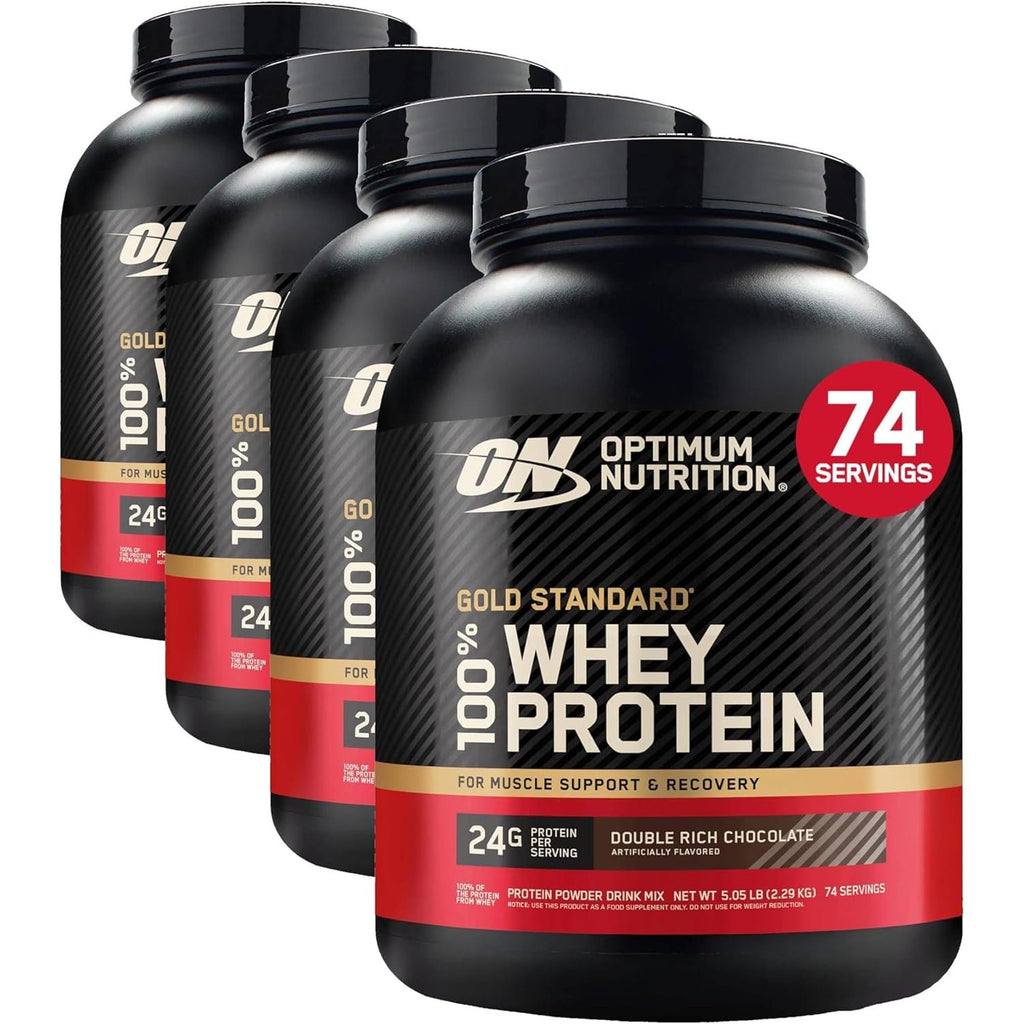 Optimum Nutrition Gold Standard 100% Whey Protein Powder, Vanilla Ice Cream, 2 Pound (Packaging May Vary) (Pack of 6)