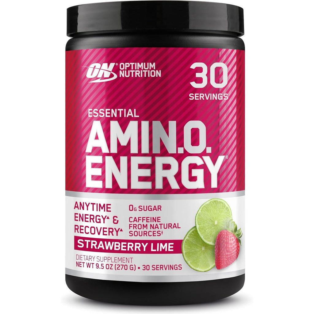 Optimum Nutrition Amino Energy - Pre Workout with Green Tea, BCAA, Amino Acids, Keto Friendly, Green Coffee Extract, Energy Powder - Blue Raspberry, 65 Servings (Packaging May Vary)