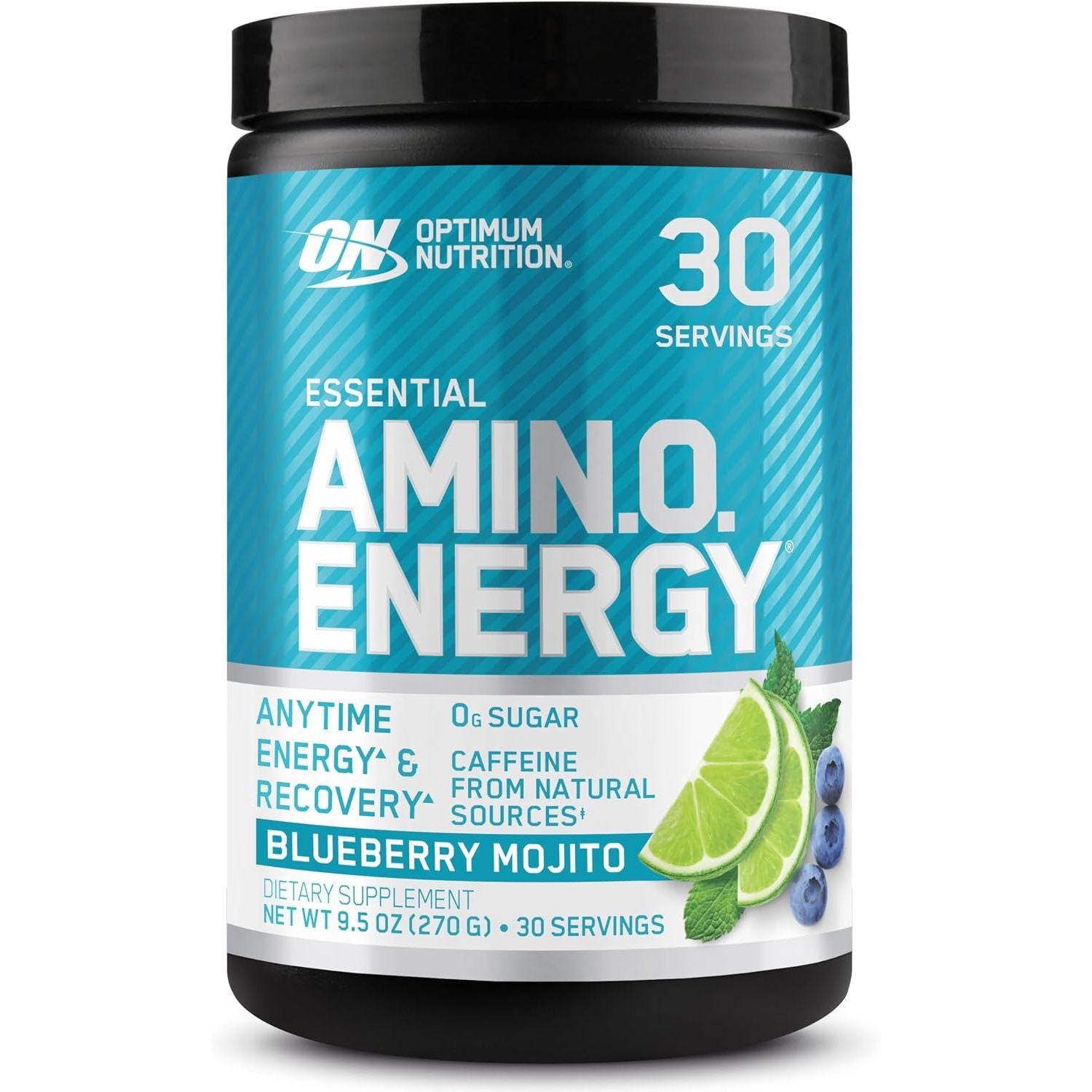 Optimum Nutrition Amino Energy - Pre Workout with Green Tea, BCAA, Amino Acids, Keto Friendly, Green Coffee Extract, Energy Powder - Blue Raspberry, 65 Servings (Packaging May Vary)