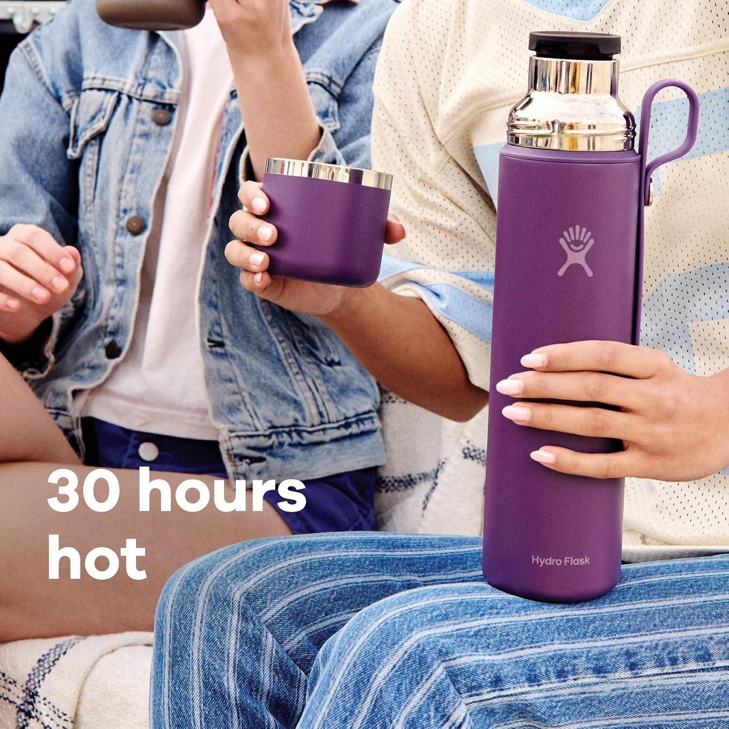 Hydro Flask Hot Flask & Becher – Isolierter Edelstahl, Heißgetränke-Reisebehälter für Kaffee & Tee 1065 ml Trillium Pink