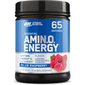 Optimum Nutrition Amino Energy - Pre Workout with Green Tea, BCAA, Amino Acids, Keto Friendly, Green Coffee Extract, Energy Powder - Blue Raspberry, 65 Servings (Packaging May Vary)