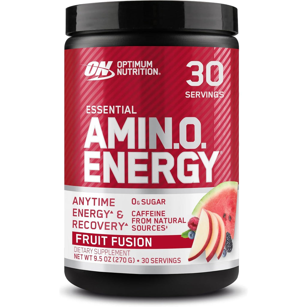 Optimum Nutrition Amino Energy - Pre Workout with Green Tea, BCAA, Amino Acids, Keto Friendly, Green Coffee Extract, Energy Powder - Blue Raspberry, 65 Servings (Packaging May Vary)
