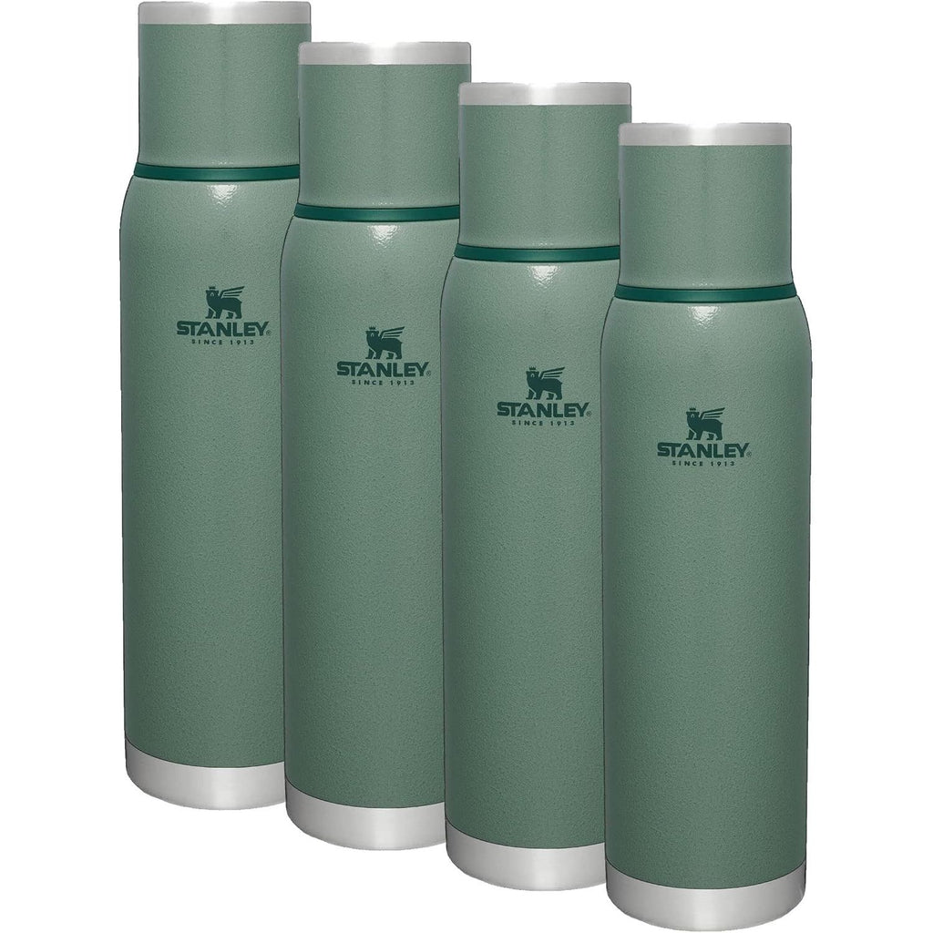 Stanley Adventure-To-Go Vakuumflasche 1,1 l | Weithals mit auslaufsicherem Tassendeckel | Hält Getränke heiß oder kalt | Kompakt für Reisen | Isolierte Edelstahl-Thermflasche | BPA-frei | Spring Green