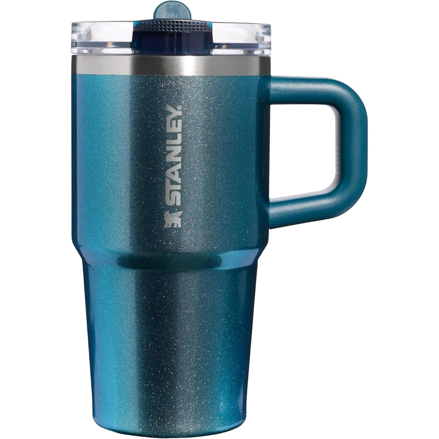 STANLEY Quencher ProTour Flip Straw Tumbler mit auslaufsicherem Deckel 1,2 Liter | Integrierter Strohhalm und Griff | Passt in Becherhalter für Reisen | Isolierter Edelstahlbecher | BPA-frei | Rosenquarz