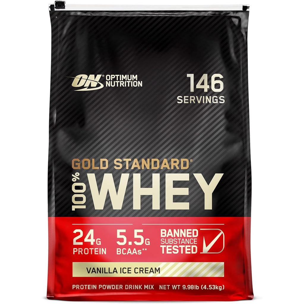 Optimum Nutrition Gold Standard 100% Whey Protein Powder, Vanilla Ice Cream, 2 Pound (Packaging May Vary) (Pack of 6)